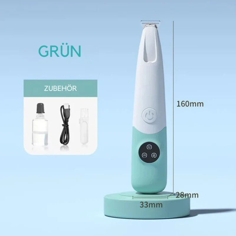 Kabelloser Haustier-Trimmer mit LED-Licht