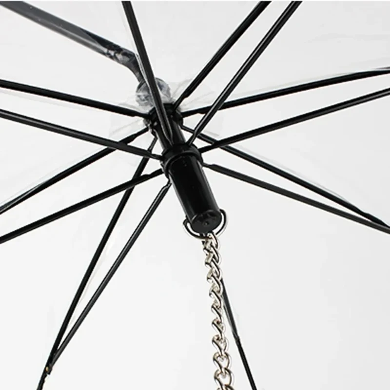 Transparenter Hundeschirm mit verstellbarer Leine
