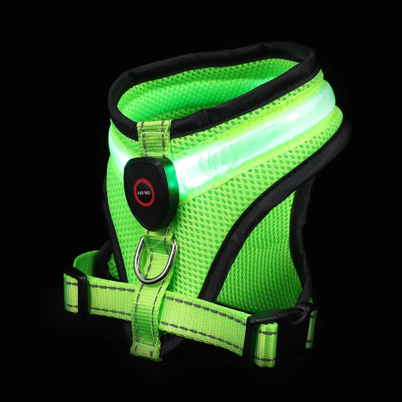 LED Hundegeschirr USB aufladbar & verstellbar