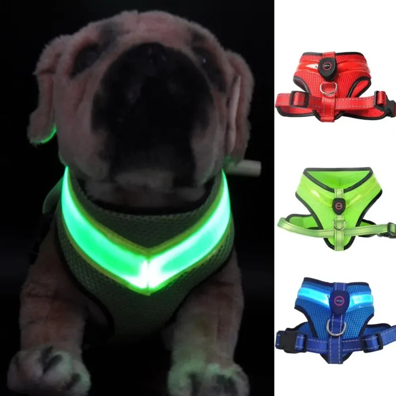 LED Hundegeschirr USB aufladbar & verstellbar