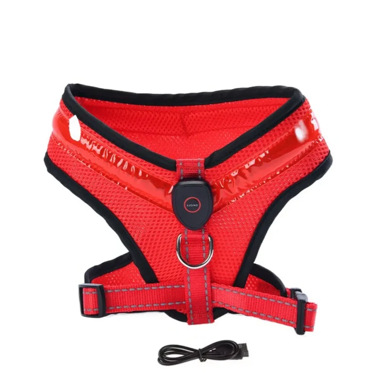 LED Hundegeschirr USB aufladbar & verstellbar