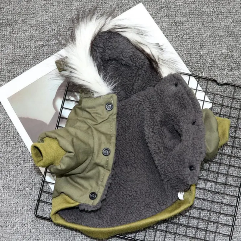 Hunde-Winterjacke mit Kapuze für kleine Hunde