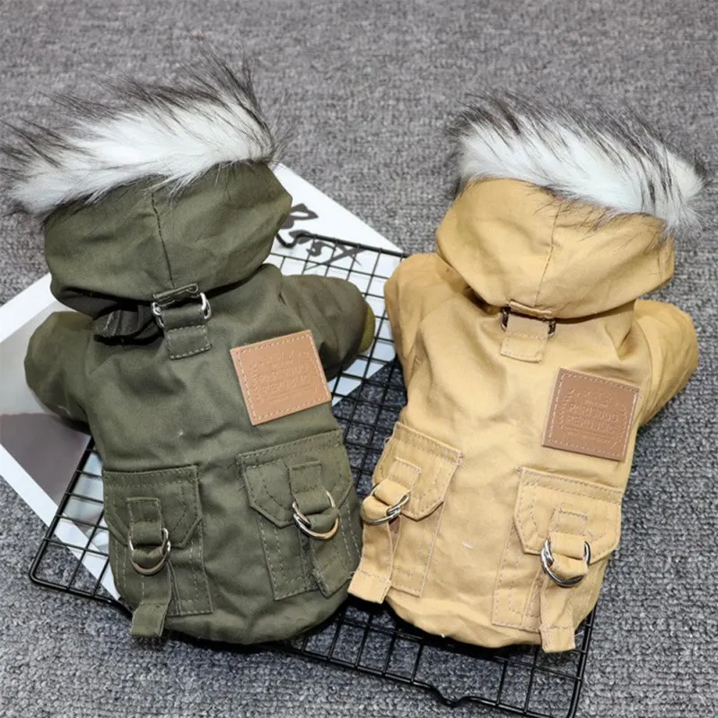 Hunde-Winterjacke mit Kapuze für kleine Hunde