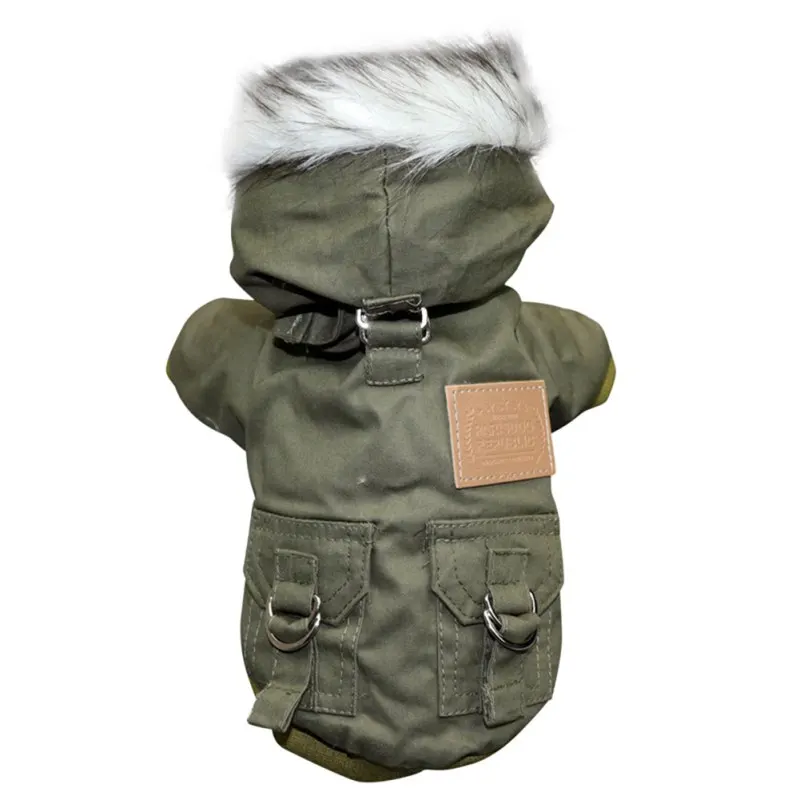 Hunde-Winterjacke mit Kapuze für kleine Hunde