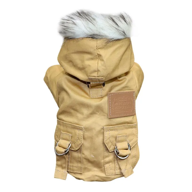 Hunde-Winterjacke mit Kapuze für kleine Hunde