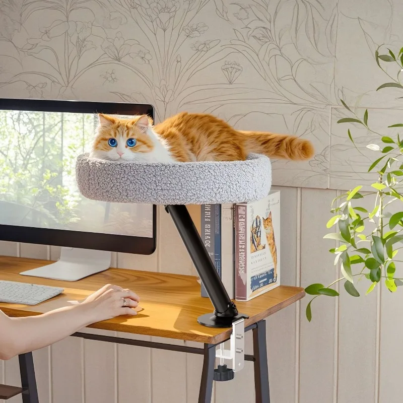 Schwebendes Katzenbett für den Schreibtisch mit 360° Drehung