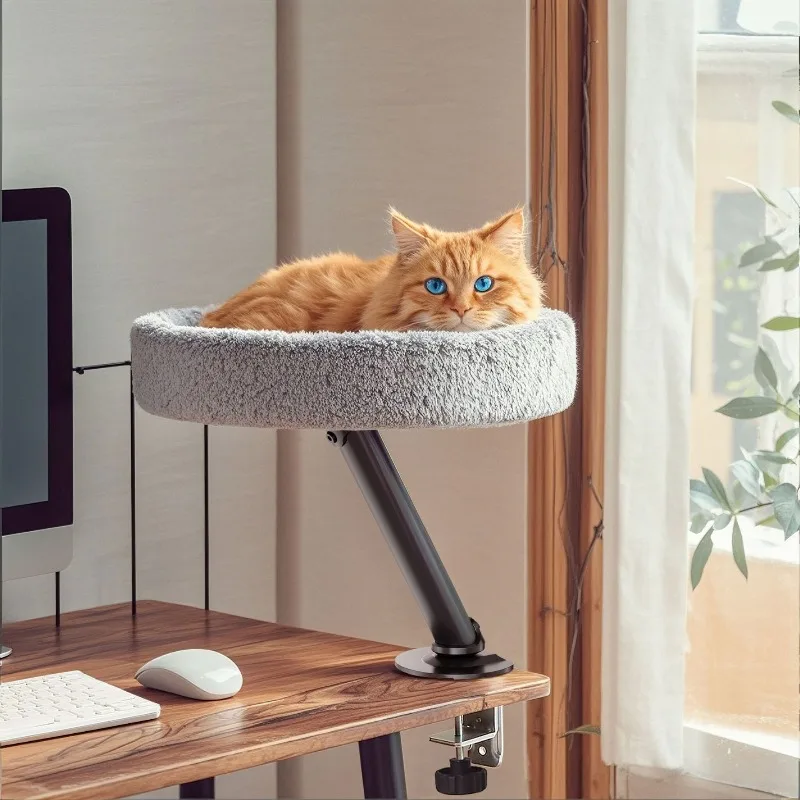 Schwebendes Katzenbett für den Schreibtisch mit 360° Drehung
