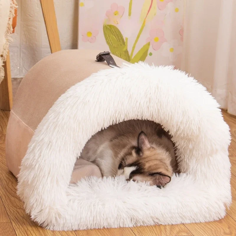 Haustierhöhle für Hunde & Katzen warm