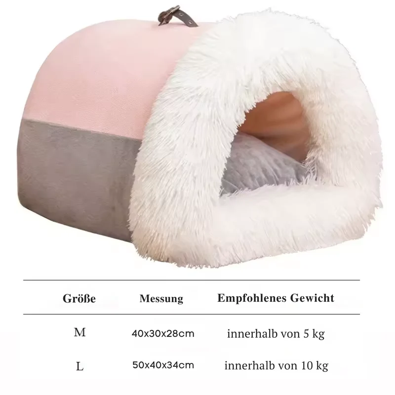 Haustierhöhle für Hunde & Katzen warm