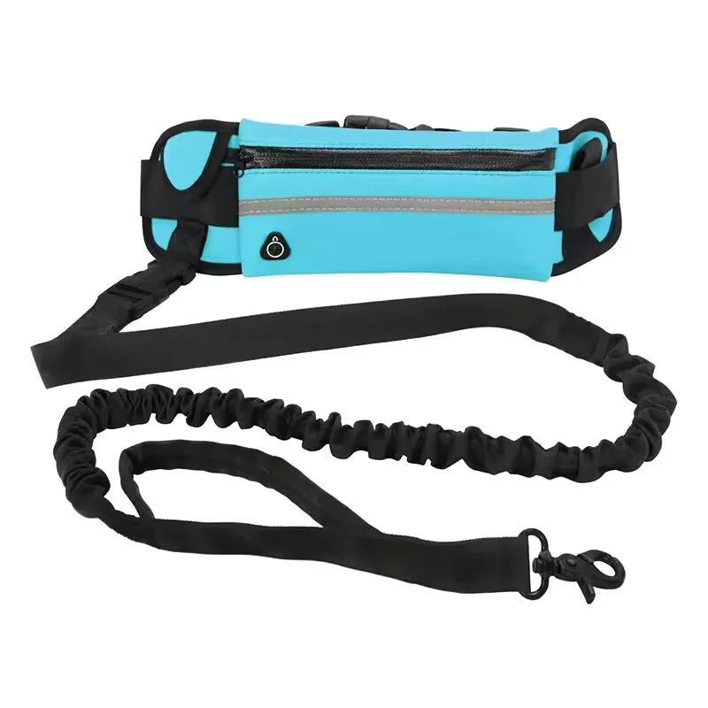 Freihand Hundeleine mit Bauchtasche & Bungee-Leine