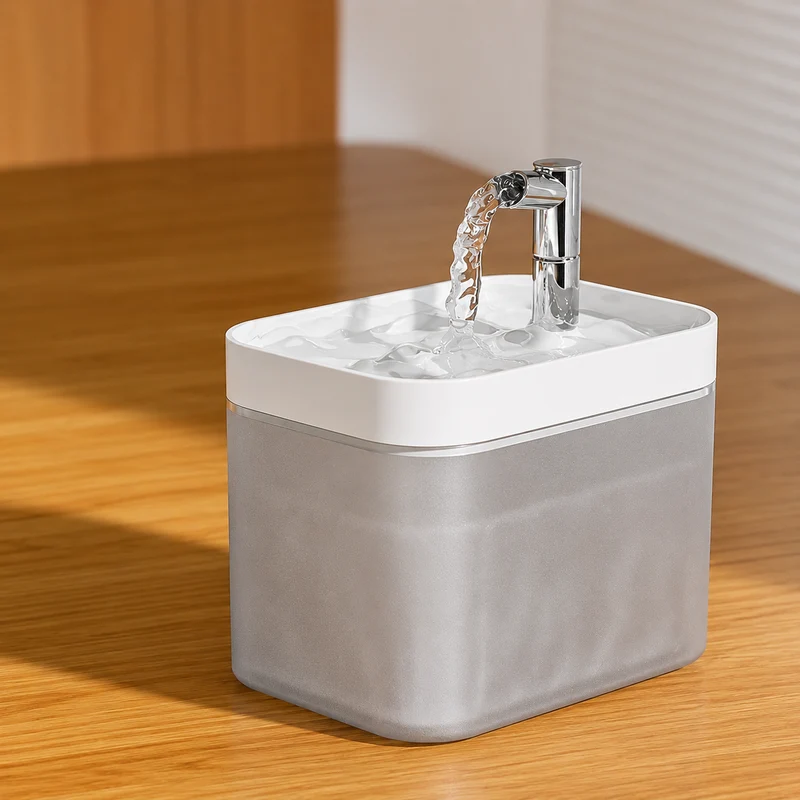 Leiser Katzen Trinkbrunnen mit Filter 1,5L