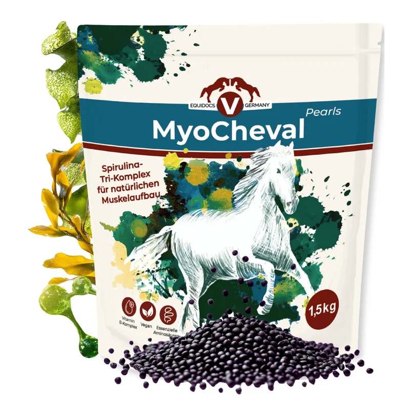 Equidocs MyoCheval Muskelaufbau Pearls für Pferde 1500g