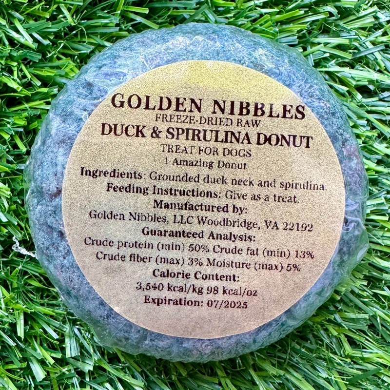 Duck & Spirulina Donut