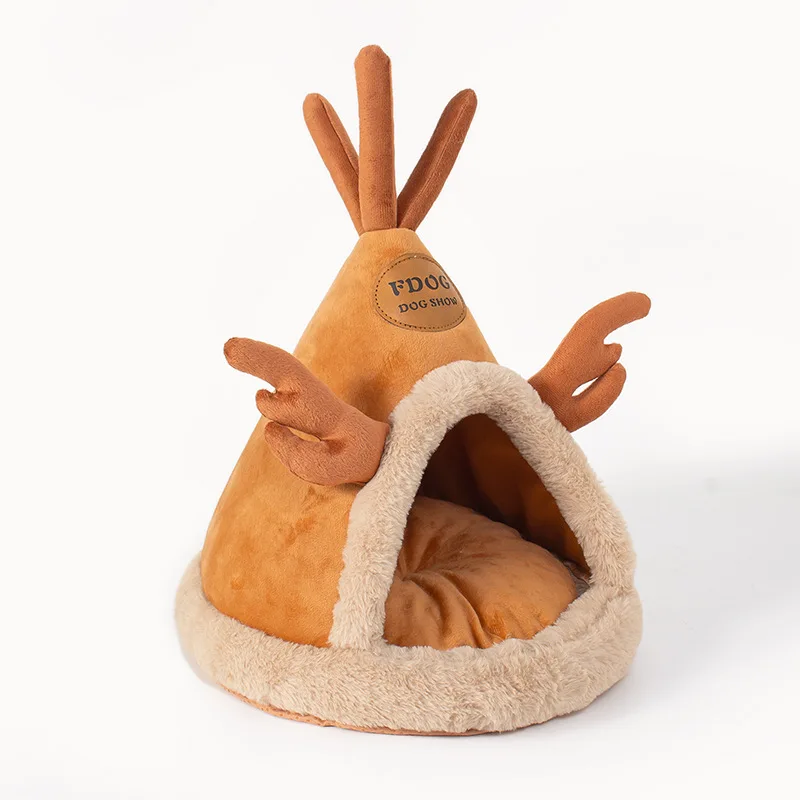 Haustierhöhle als Winterbett für kleine Hunde & Katzen
