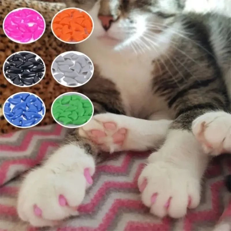 Katzenkrallenschutzhüllen weich & einfach anzubringen