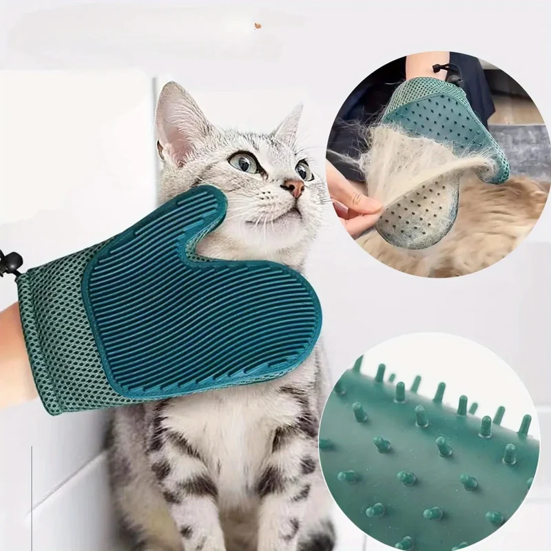2-in-1 Tierpflege-Handschuh zur Haarentfernung