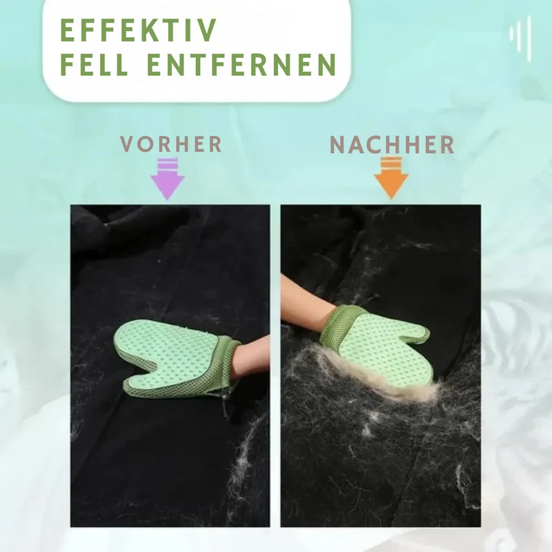 2-in-1 Tierpflege-Handschuh zur Haarentfernung