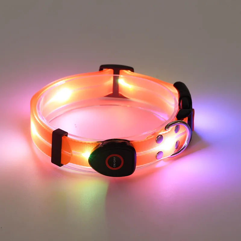Leuchtendes LED Halsband & Leine für Hunde USB