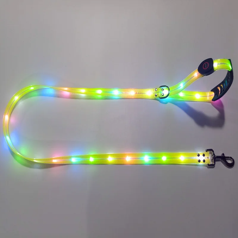Leuchtendes LED Halsband & Leine für Hunde USB