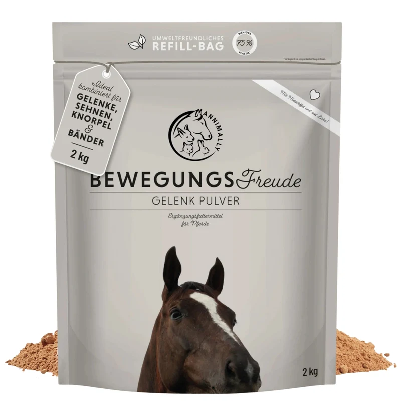 Annimally Bewegungsfreude Pulver für Pferde Nachfüllpack 2kg