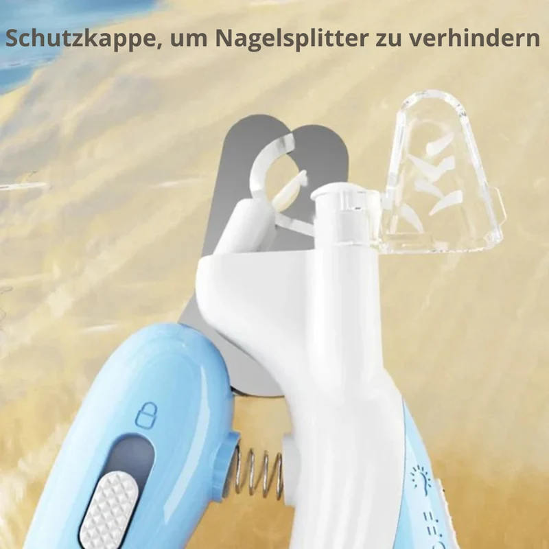 Krallenschneider mit LED-Licht & Sicherheitsverriegelung
