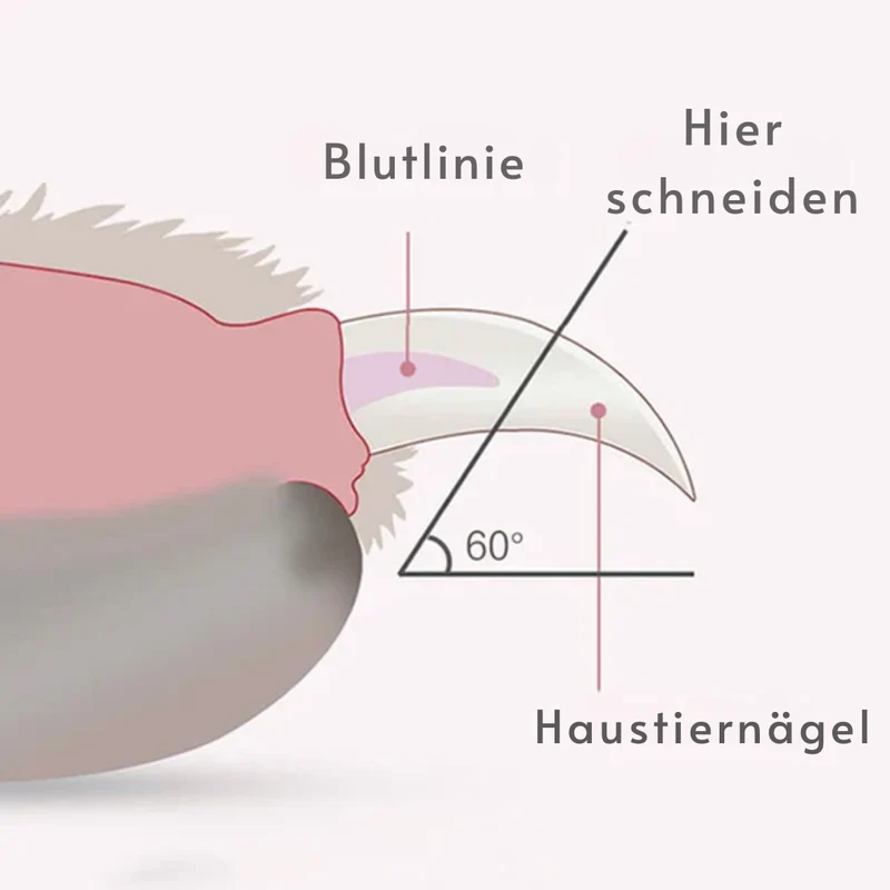 Krallenschneider mit LED-Licht & Sicherheitsverriegelung