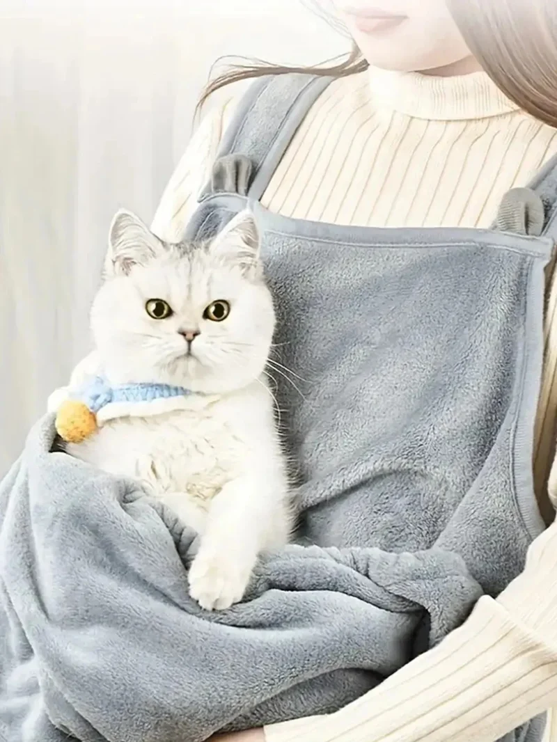 Tragetasche für Katzen mit Stauraumtasche