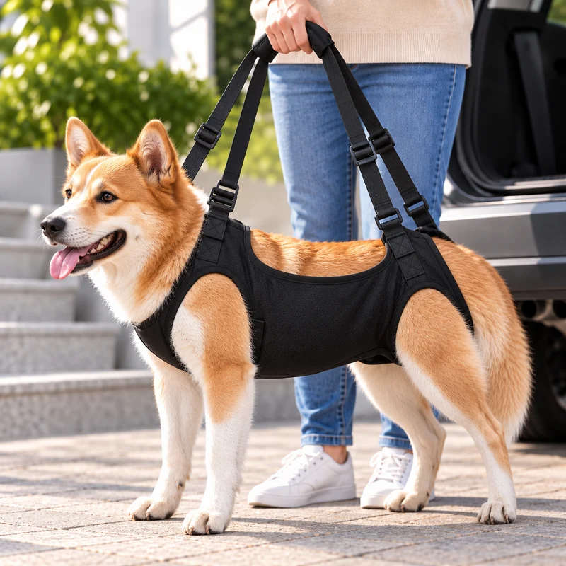 Reha-Hundegeschirr mit stabilem Tragegriff