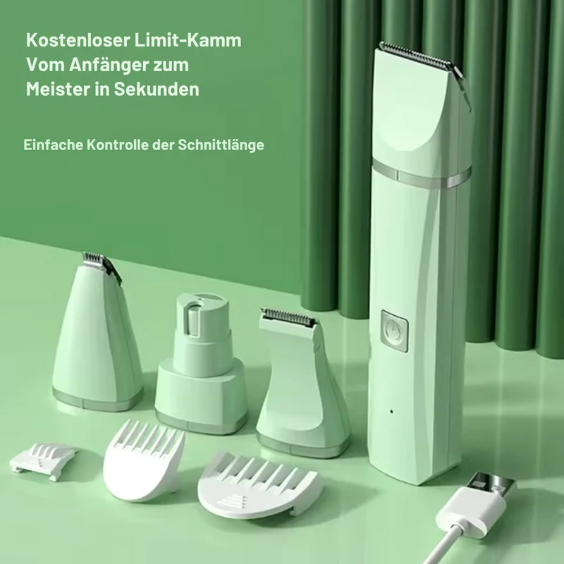 4-in-1 Haustier-Trimmer wasserdicht & leise