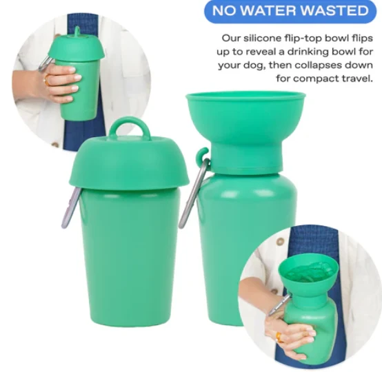 Flip Travel Dog Water Bottle