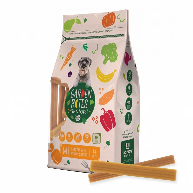 Duvo+ Garden Bites Senior Soft Fruity Sticks – vegane Hundesnacks