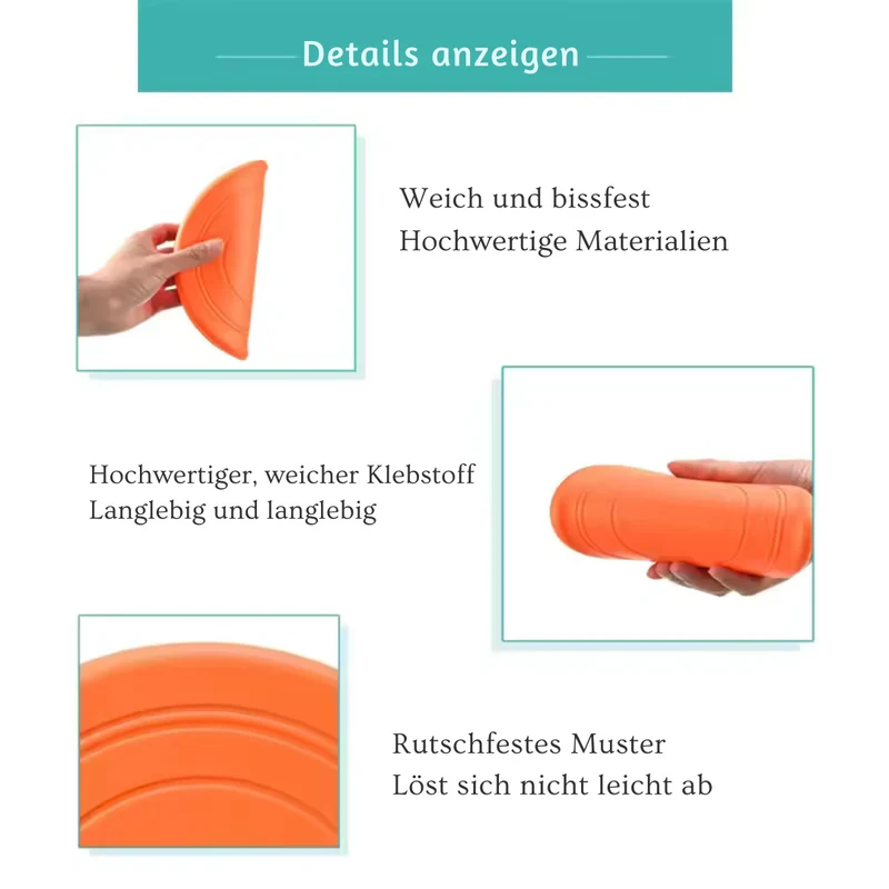Silikon Hunde-Frisbee weich & bissfest