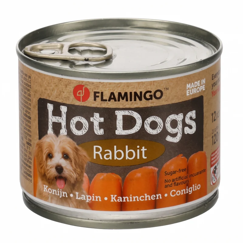 Flamingo Mini Cocktailwürstchen für Hunde, 4 Sorten
