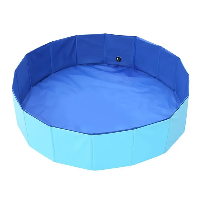 Faltbarer PVC Hundepool mit Abflussventil