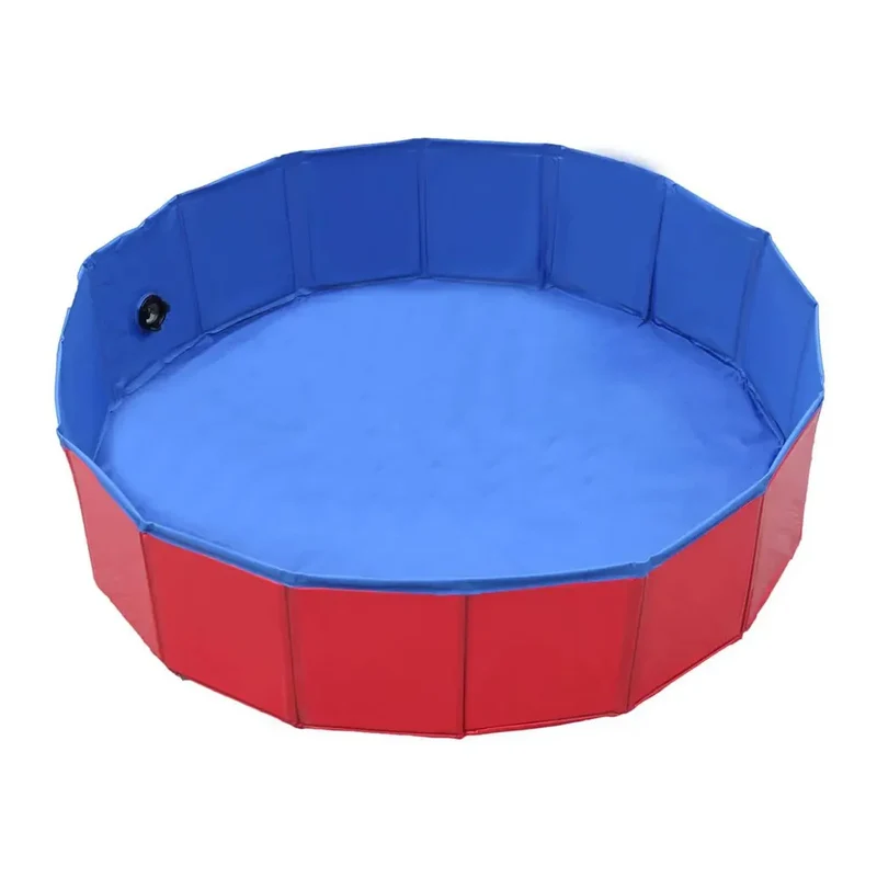 Faltbarer PVC Hundepool mit Abflussventil