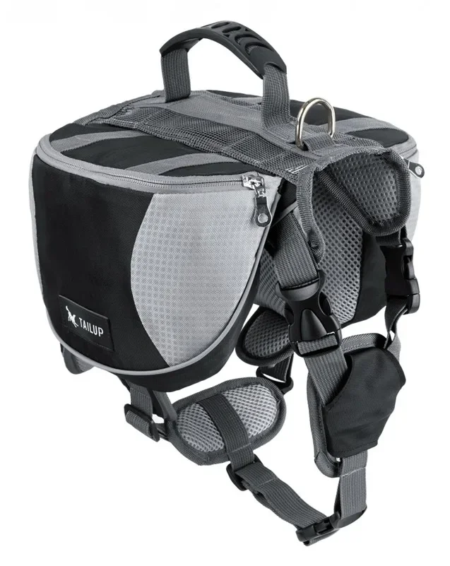 Reflektierende Hundesatteltasche mit Stauraum