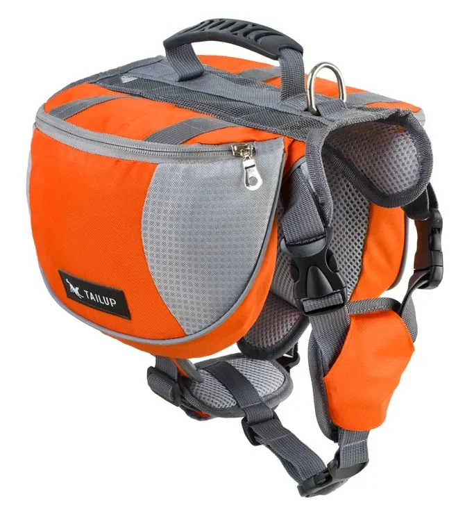 Reflektierende Hundesatteltasche mit Stauraum