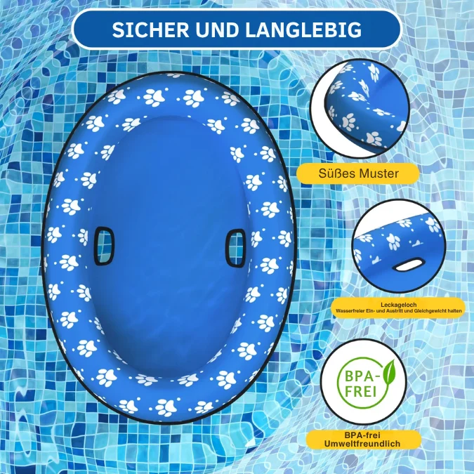 Hundepool-Floß aus PVC aufblasbar