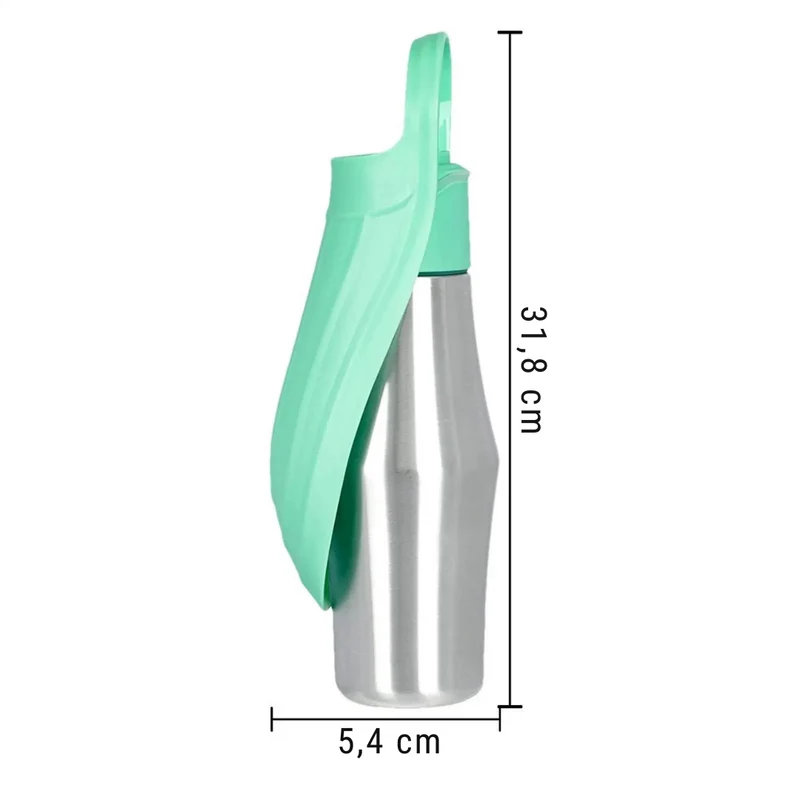 800-ml-Edelstahl-PET-Trinkflasche für unterwegs