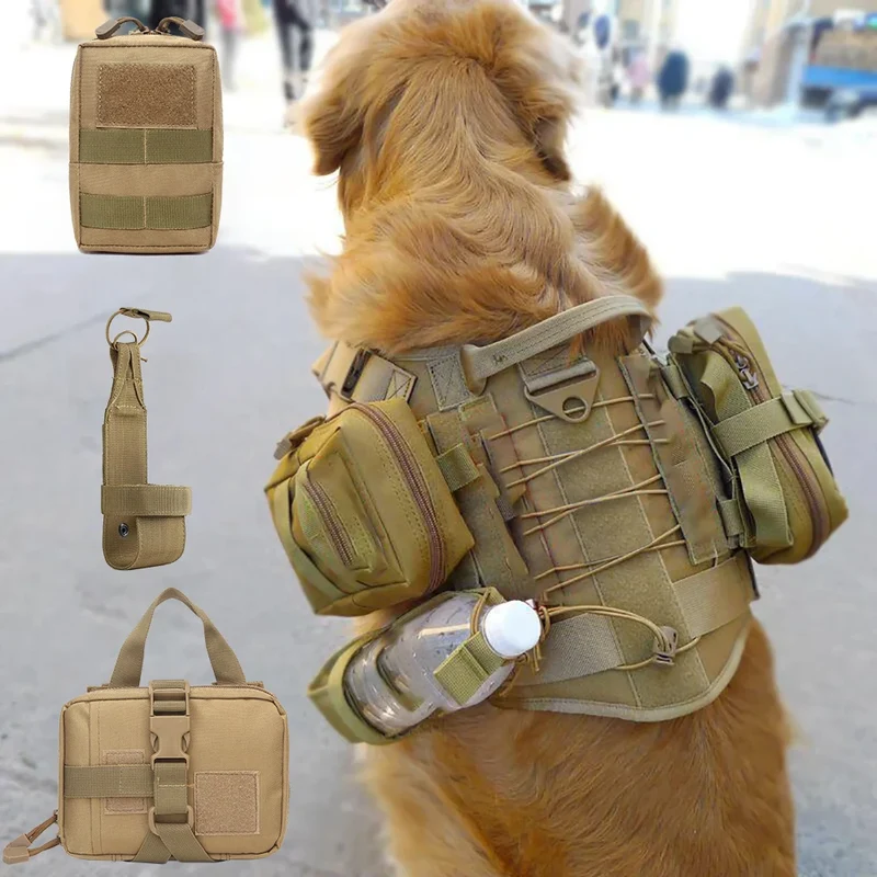 3-teiliges taktisches Hundetaschen-Set, verstellbar & robust