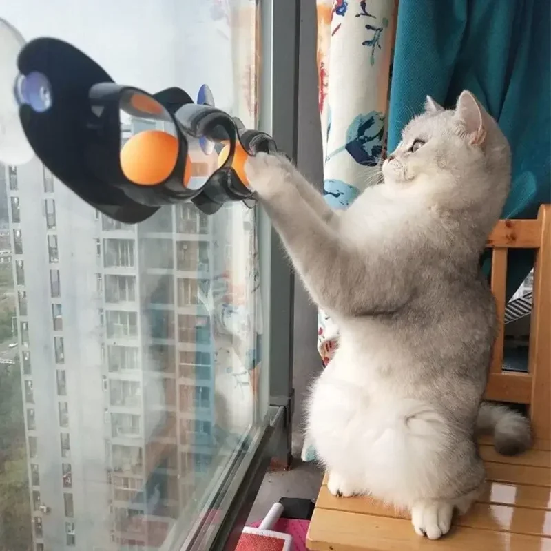 Fenster Trackball für Katzen platzsparend