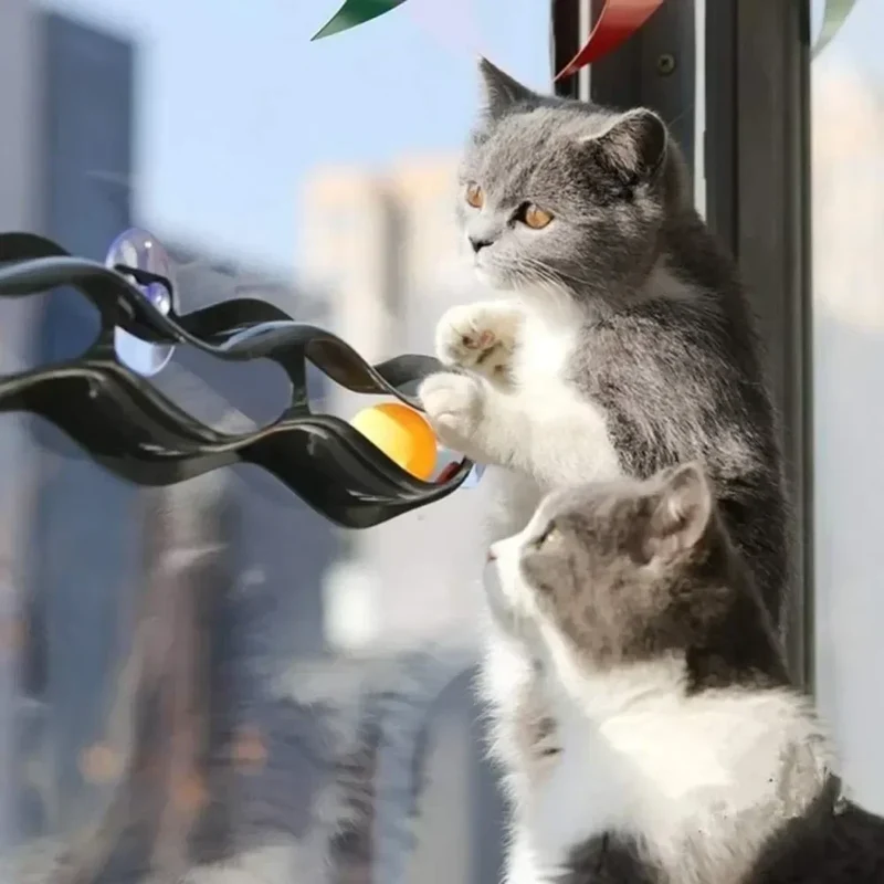 Fenster Trackball für Katzen platzsparend