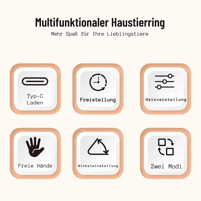 Freihändiges Laserhalsband für Katzen