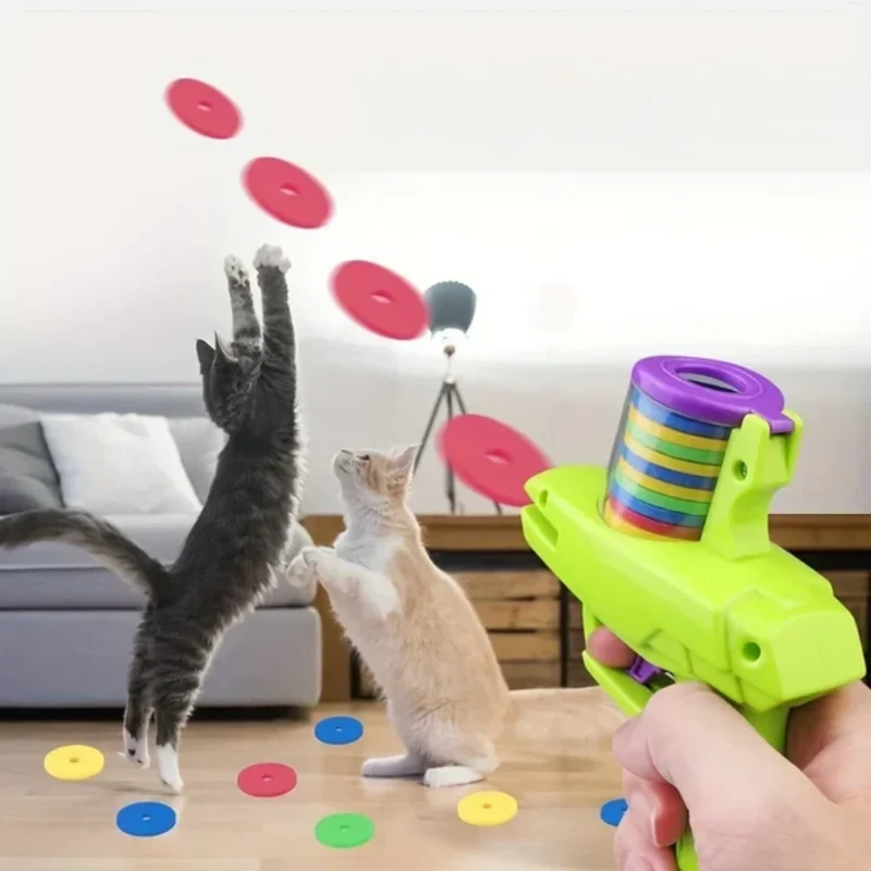 Interaktive Scheibenkanone für Katzen
