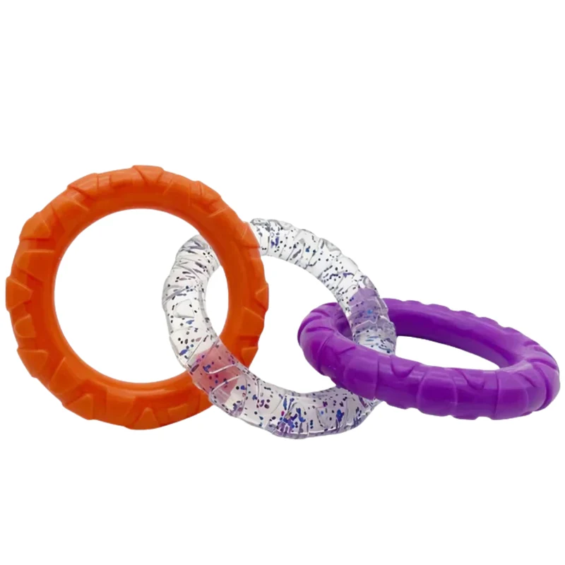 3 Ring Kauspielzeug für Hunde robust und zahnschonend