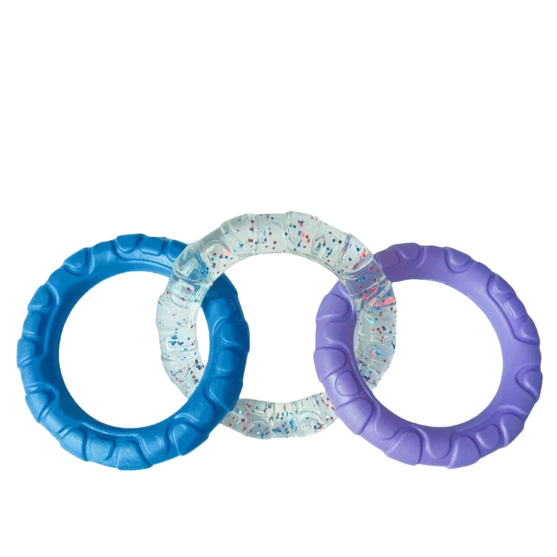 3 Ring Kauspielzeug für Hunde robust und zahnschonend