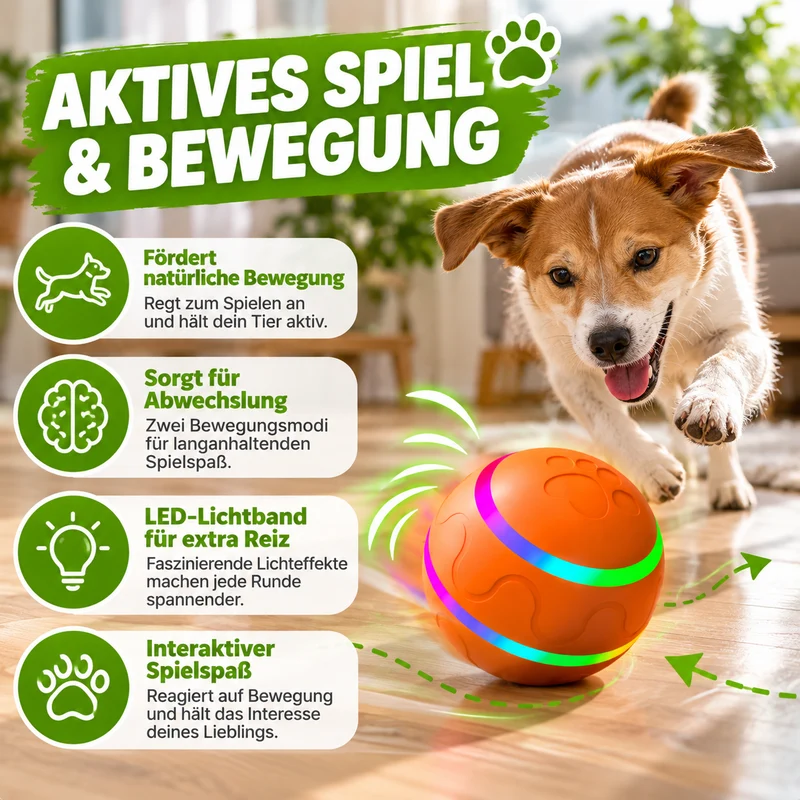 Interaktiver LED-Spielball mit Fernbedienung