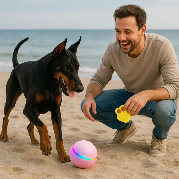 Interaktiver LED-Spielball mit Fernbedienung