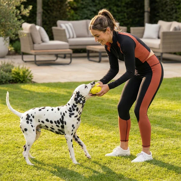 Beißfester Spielball für Hunde und Katzen