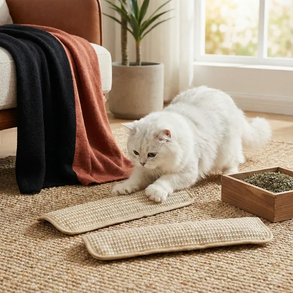 Kratzkissen für Katzen mit Catnip langlebig und robust